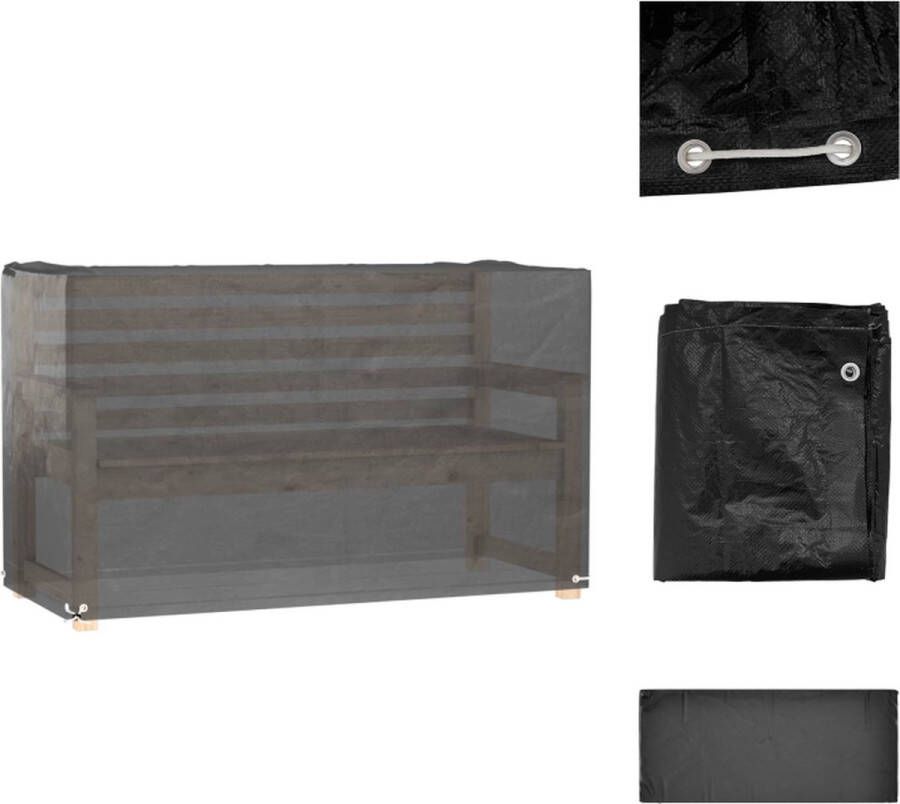 VidaXL Tuinmeubelhoes PE 170x94x70 cm Zwart Tuinmeubelhoes