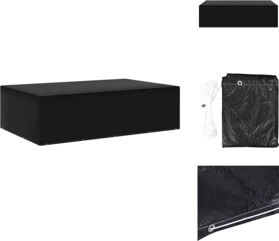 VidaXL Tuinmeubelhoes Rattan Grootte 205x325x90 cm Duurzaam Polyethyleen Tuinmeubelhoes