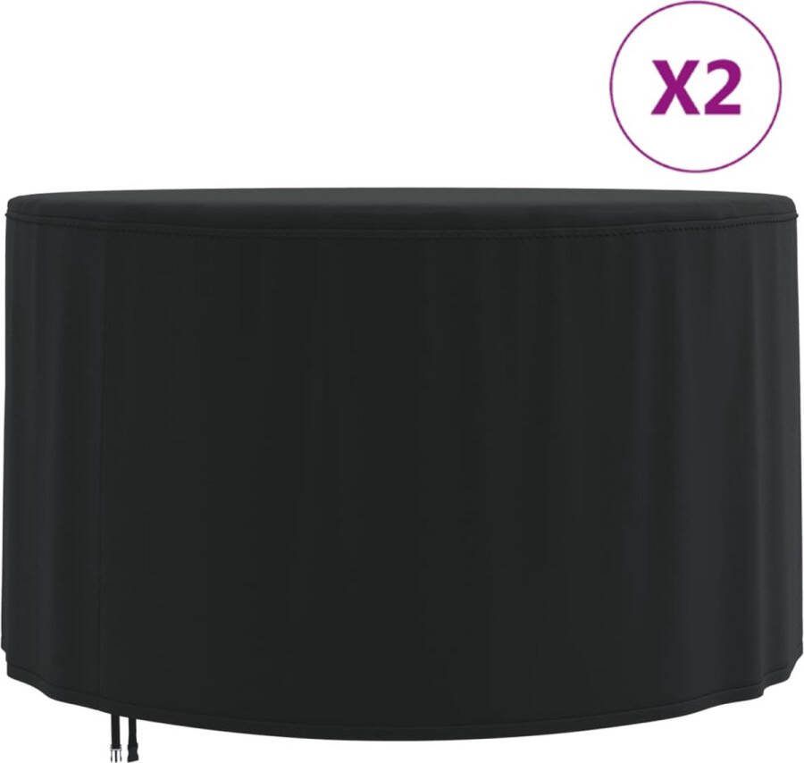 VidaXL -Tuinmeubelhoezen-2-st-Ø-128x71-cm-420D-oxford-stof