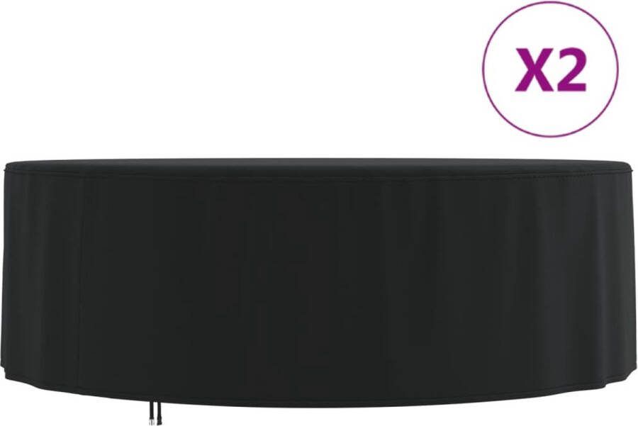 VidaXL -Tuinmeubelhoezen-2-st-Ø-244x71-cm-420D-oxford-stof