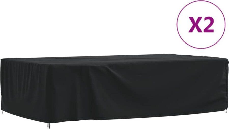 VidaXL -Tuinmeubelhoezen-2-st-315x180x74-cm-420D-oxford-stof