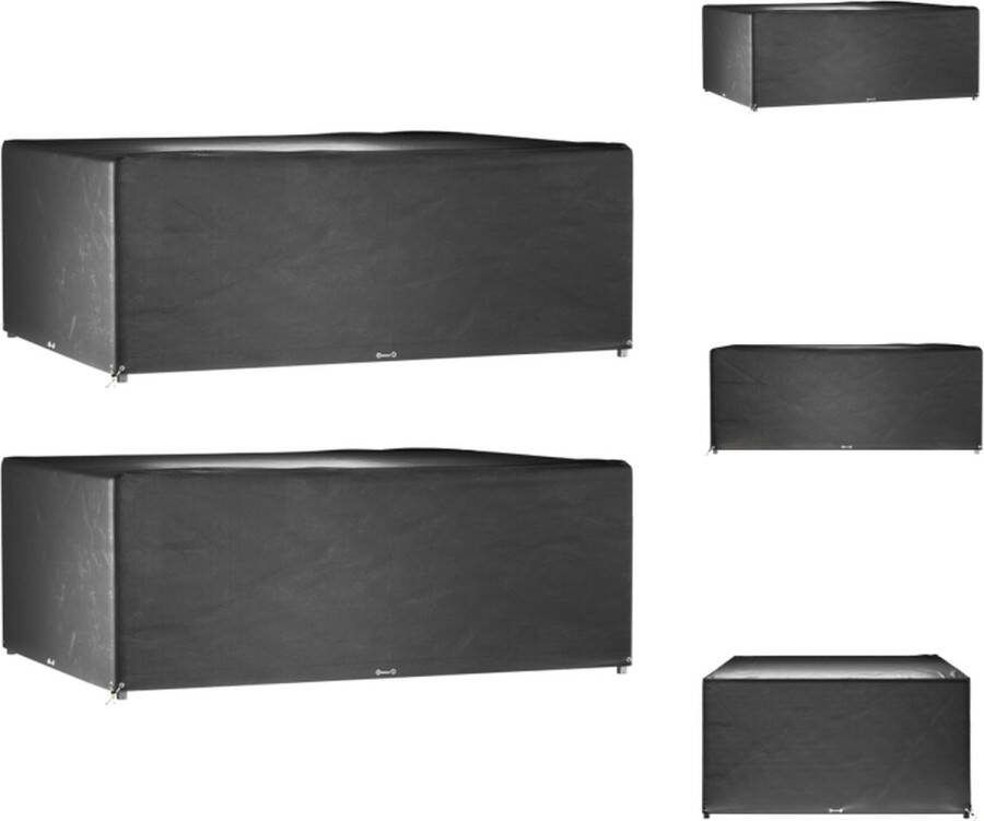 VidaXL Tuinmeubelhoezen Rattan 300 x 250 x 90 cm Zwart Tuinmeubelhoes