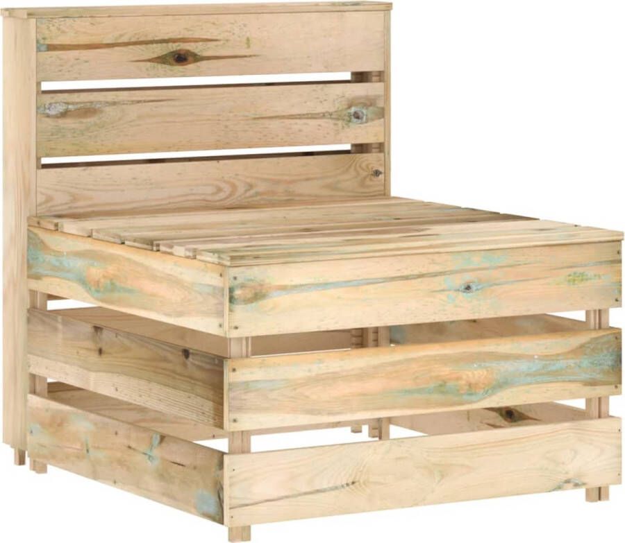 VidaXL -Tuinmiddenbank-pallet-geïmpregneerd-grenenhout