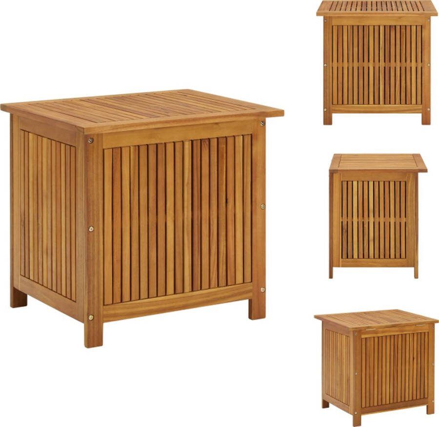 VidaXL Tuinopbergbank Acaciahout 60x50x58 106 cm Rustieke charme Opberger