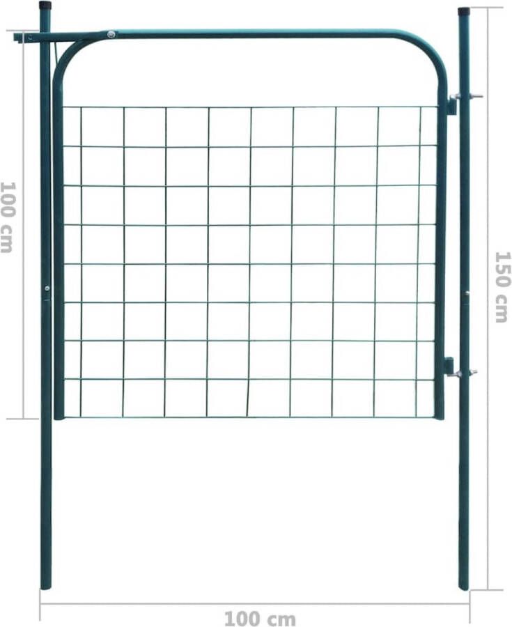 VidaXL -Tuinpoort-100x100-cm-groen