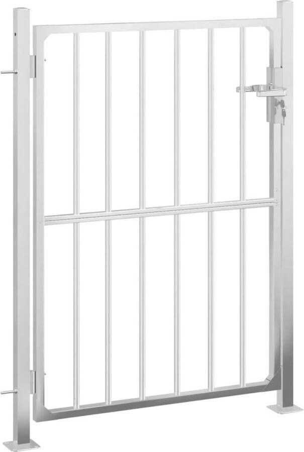 VidaXL Tuinpoort 100x125 cm roestvrij staal