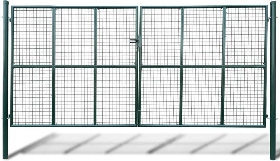 VidaXL -Tuinpoort-met-gaasmatvulling-415-x-250-cm- -400-x-200-cm