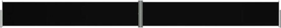 VidaXL -Tuinscherm-uittrekbaar-117x1200-cm-zwart