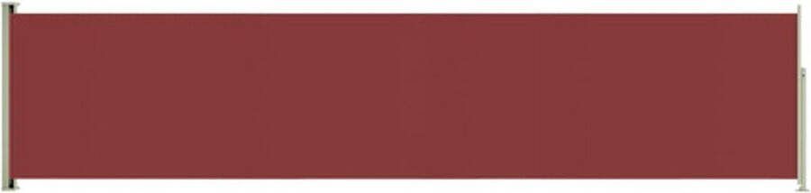 VidaXL -Tuinscherm-uittrekbaar-117x500-cm-rood