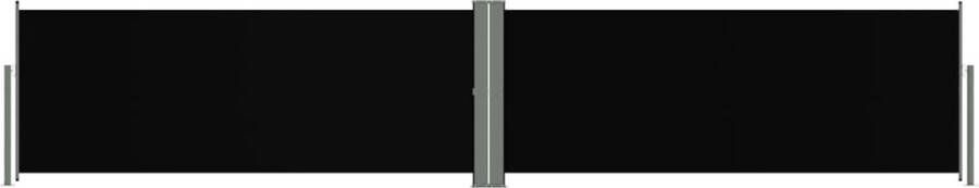 VidaXL -Tuinscherm-uittrekbaar-117x600-cm-zwart