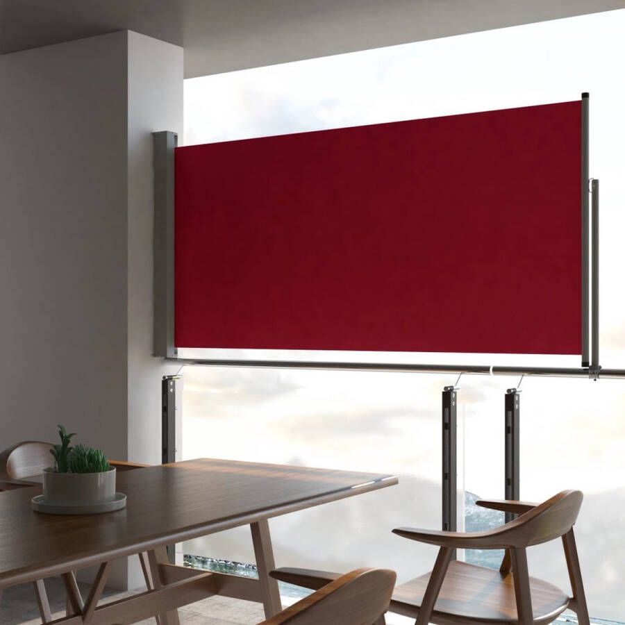 VidaXL -Tuinscherm-uittrekbaar-120x300-cm-rood