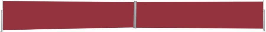 VidaXL -Tuinscherm-uittrekbaar-140x1200-cm-rood