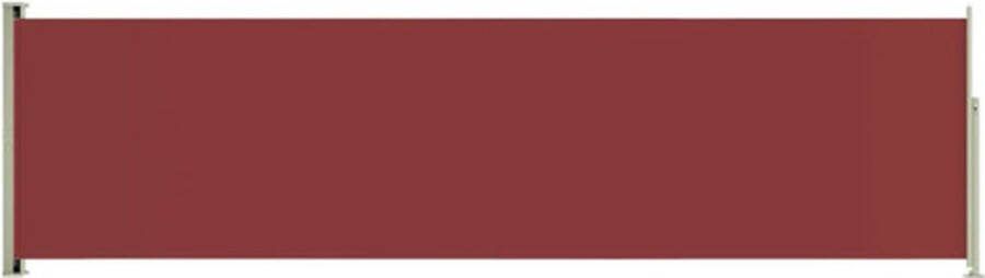 VidaXL -Tuinscherm-uittrekbaar-140x500-cm-rood