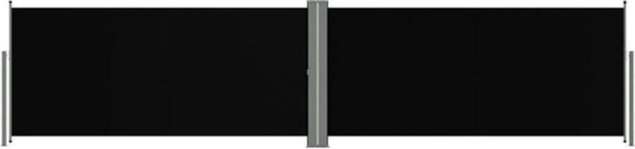 VidaXL -Tuinscherm-uittrekbaar-140x600-cm-zwart