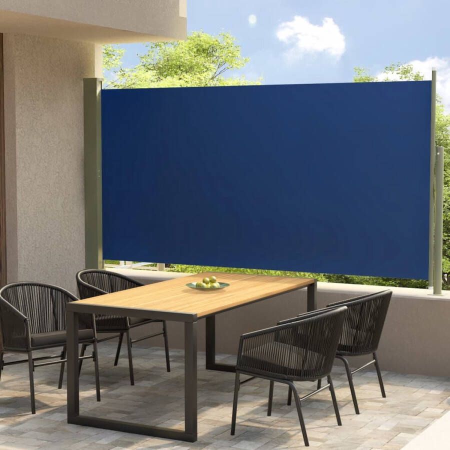 VidaXL -Tuinscherm-uittrekbaar-160x300-cm-blauw