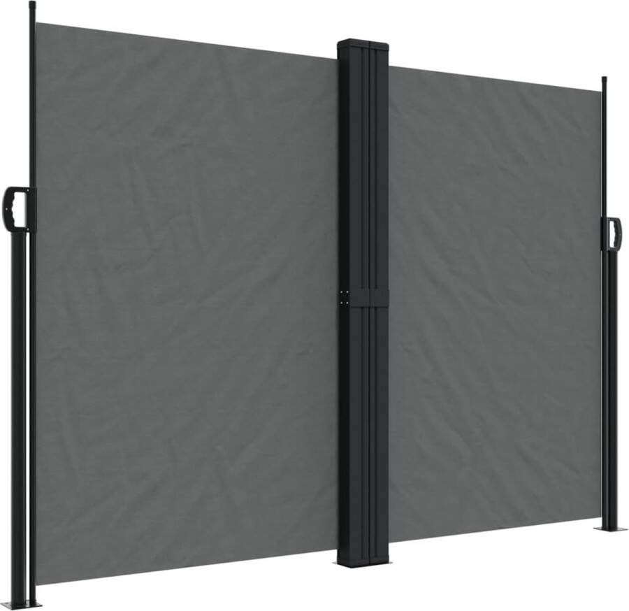 VidaXL Tuinscherm uittrekbaar 180x1200 cm antracietkleurig