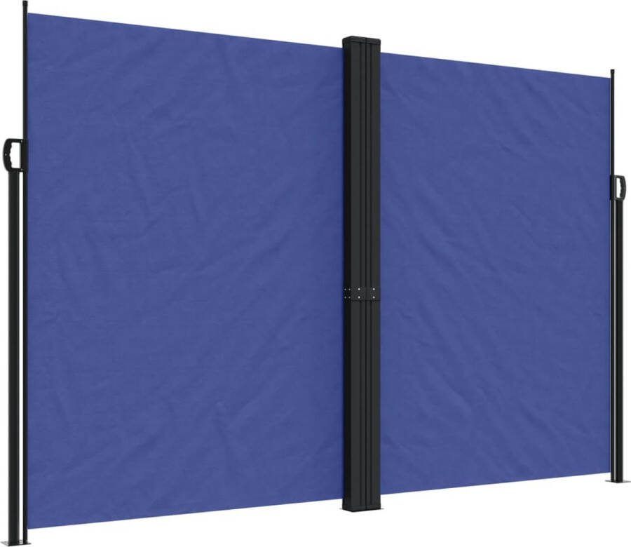 VidaXL Tuinscherm uittrekbaar 220x1200 cm blauw