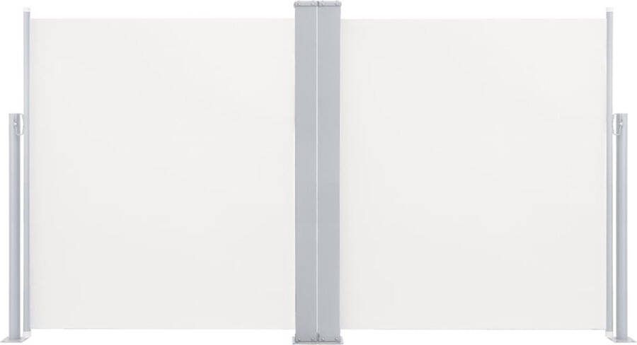 VidaXL -Tuinscherm-uittrekbaar-dubbel-170x600-cm-crème