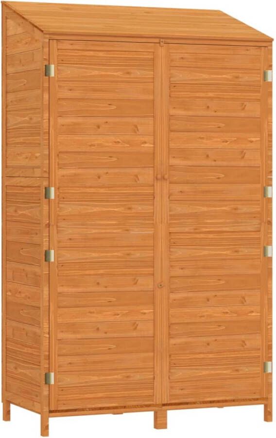 VidaXL -Tuinschuur-102x52x174 5-cm-massief-vurenhout-bruin