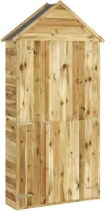 VidaXL Tuinschuur 107x37x220 cm geïmpregneerd massief grenenhout