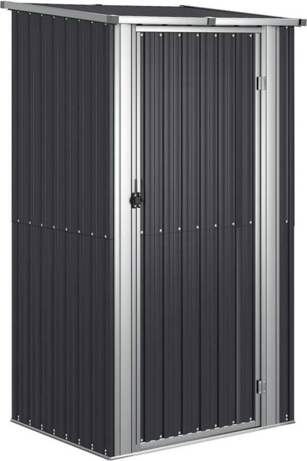 VidaXL -Tuinschuur-118 5x97x209 5-cm-gegalvaniseerd-staal-antraciet