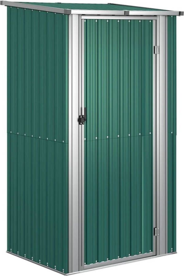 VidaXL -Tuinschuur-118 5x97x209 5-cm-gegalvaniseerd-staal-groen