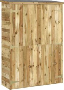 VidaXL Tuinschuur 123x50x171 cm geïmpregneerd massief grenenhout