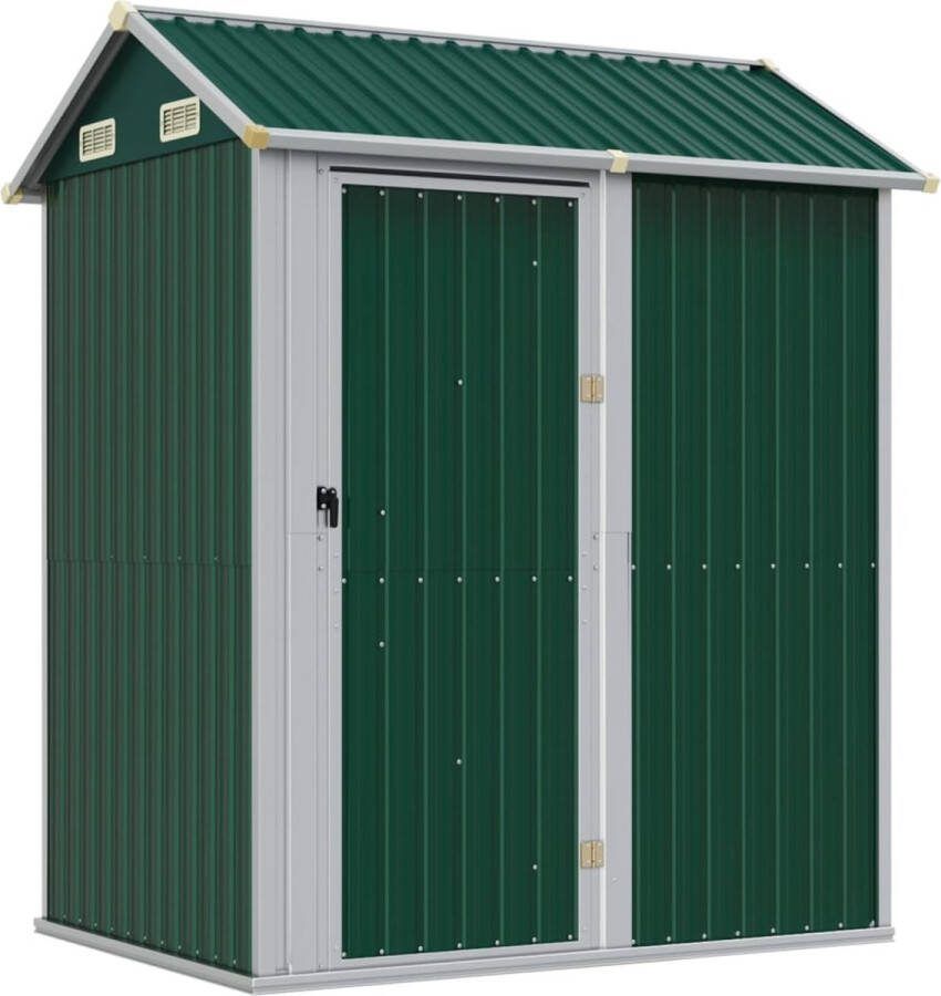 VidaXL -Tuinschuur-192x152 5x237-cm-gegalvaniseerd-staal-groen