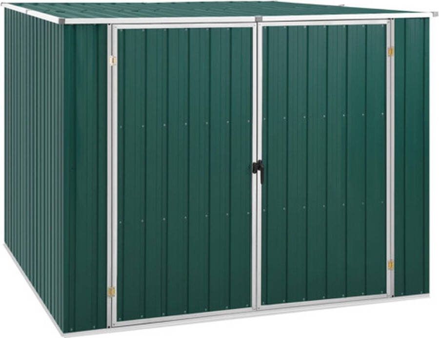 VidaXL -Tuinschuur-195x198x159-cm-gegalvaniseerd-staal-groen
