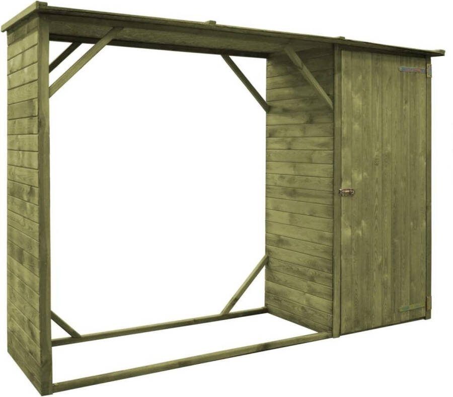 VidaXL -Tuinschuur-253x80x170-cm-grenenhout