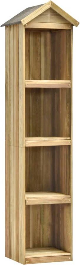 VIDAXL Gereedschapsschuur Bruin 36 X 36 X 163 Cm Houten Schuur