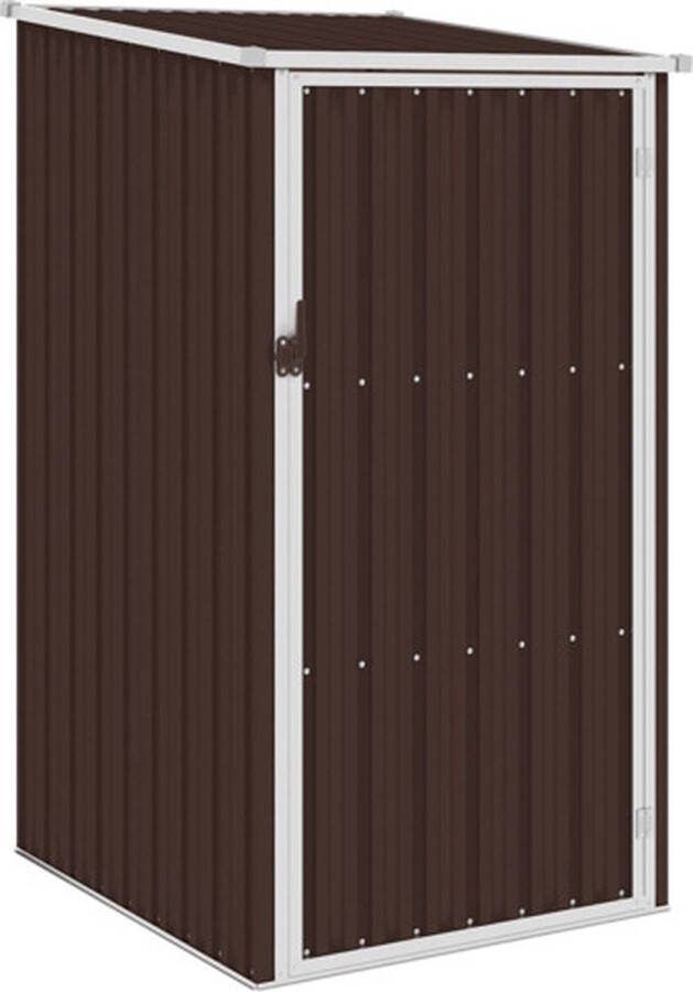 VidaXL -Tuinschuur-87x98x159-cm-gegalvaniseerd-staal-bruin