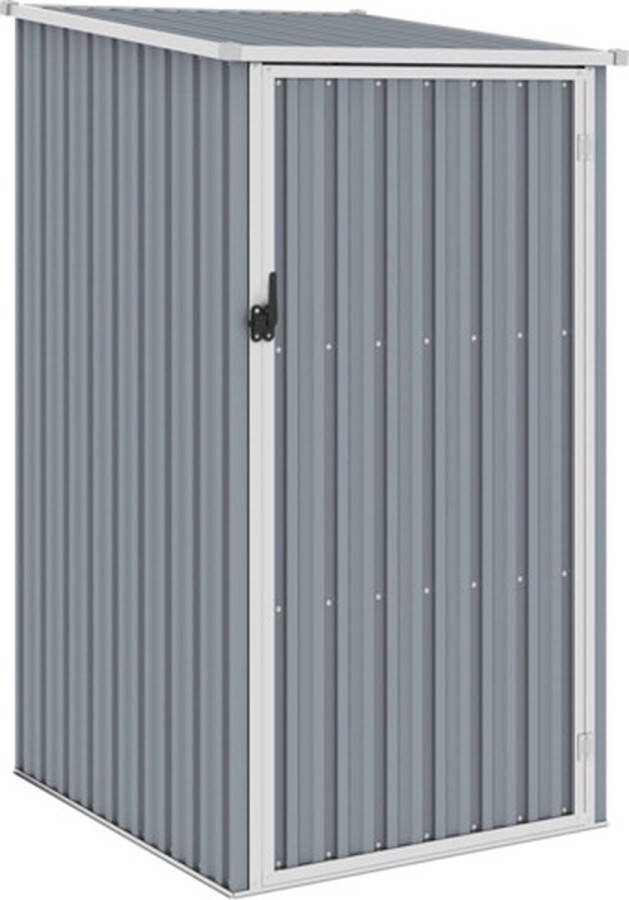 VidaXL -Tuinschuur-87x98x159-cm-gegalvaniseerd-staal-grijs