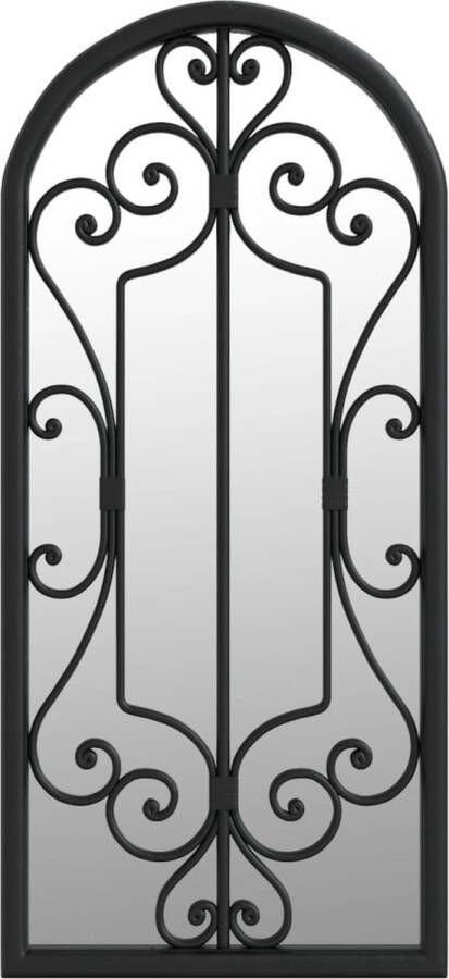 VidaXL -Tuinspiegel-100x45-cm-ijzer-zwart