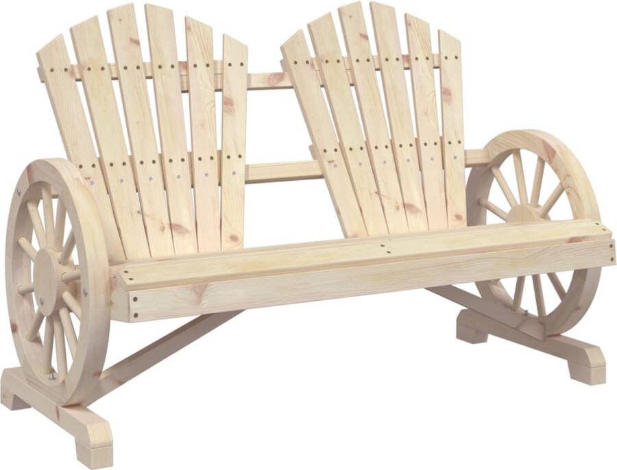 VidaXL Tuinstoel 2-zits Adirondack massief vurenhout