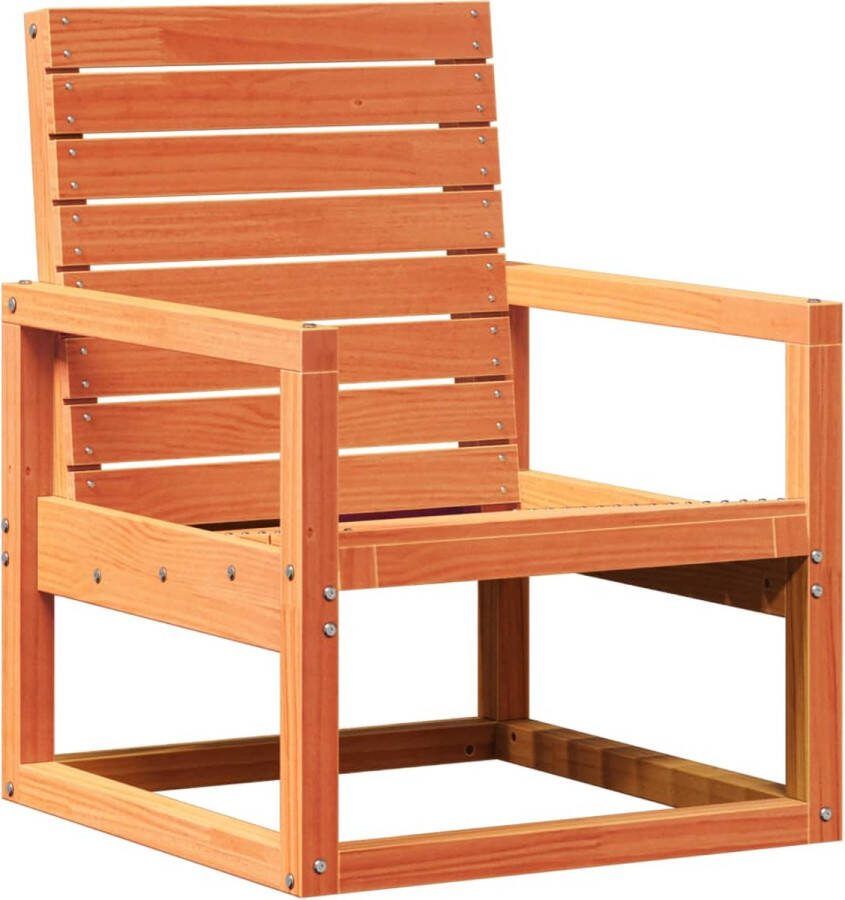 VidaXL Tuinstoel 57 5x63x76 cm massief grenenhout wasbruin