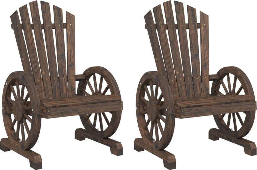 VidaXL Tuinstoelen 2 st Adirondack massief vurenhout