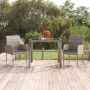 VidaXL -Tuinstoelen-2-st-met-kussens-poly-rattan-grijs - Thumbnail 2