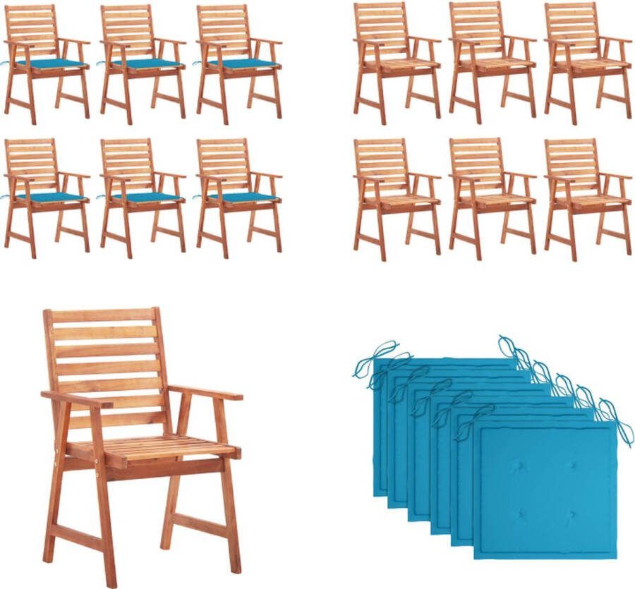 VidaXL Tuinstoelen 6 st met kussens massief acaciahout Tuinstoel Tuinstoelen Tuin Stoel Tuin Stoelen