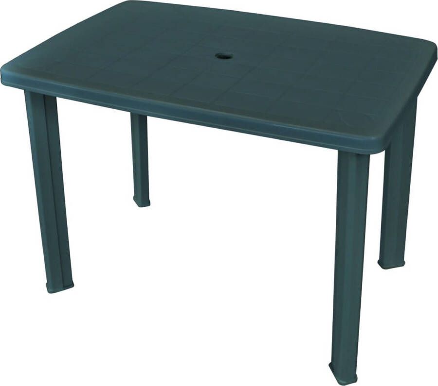 VidaXL Tuintafel 101x68x72 cm kunststof groen VDXL_43593