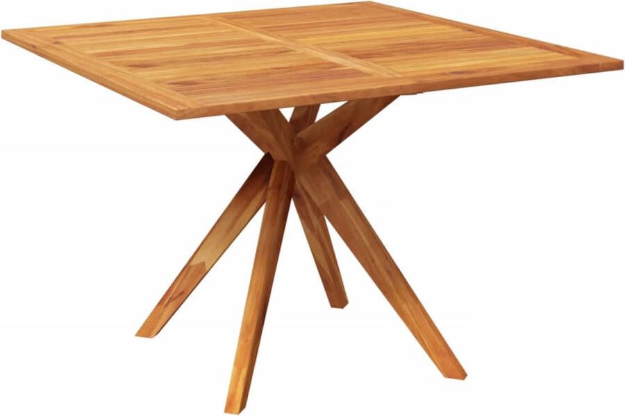 VIDAXL Tuintafel 1 Bruin 110 X 110 X 75 Cm Buitentafel