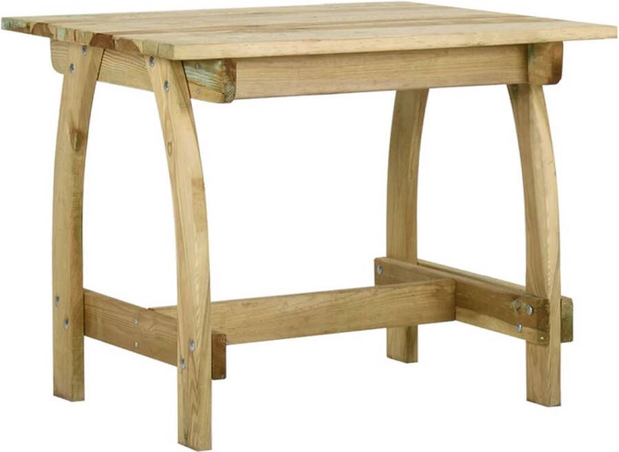 VidaXL Tuintafel 110x74x75 cm geïmpregneerd grenenhout