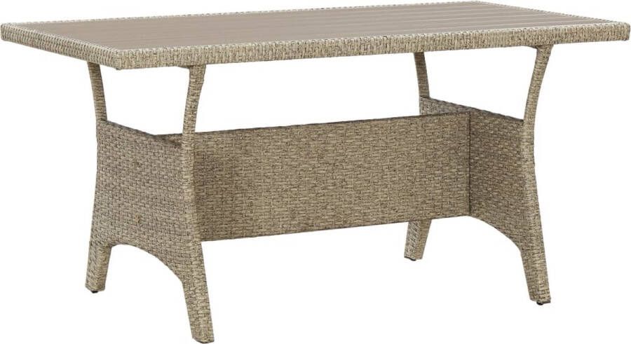 VidaXL -Tuintafel-120x70x66-cm-poly-rattan-grijs