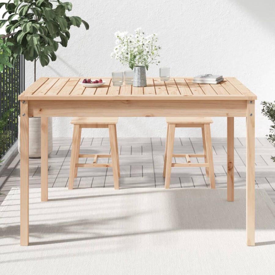 VidaXL Tuintafel 121x82 5x76 cm massief grenenhout