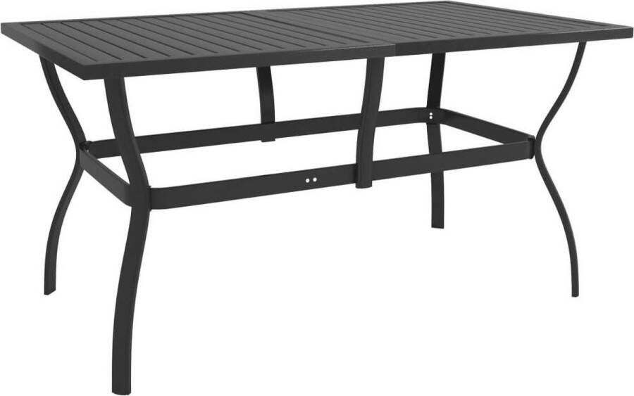 VIDAXL Tuintafel 1 Antraciet 140 X 80 X 72 Cm Tafel