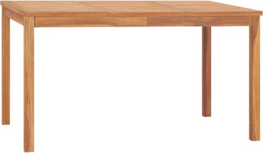 VIDAXL Eettafel 1 Bruin 140 X 80 X 77 Cm Houten Tafel