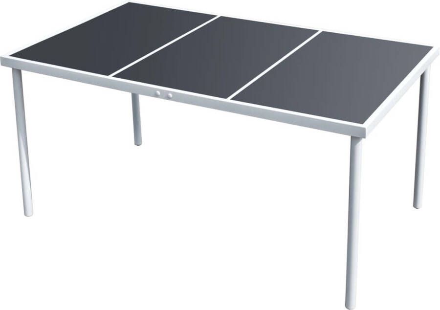 VidaXL -Tuintafel-150x90x74-cm-staal-zwart