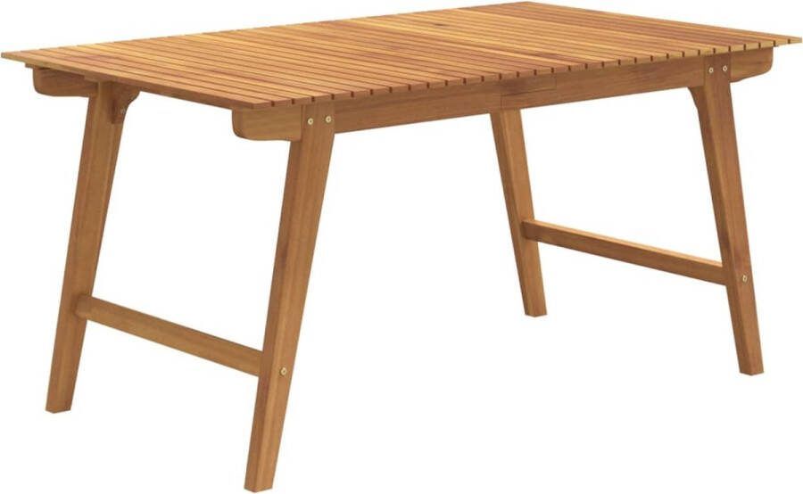 VidaXL Tuintafel 150x90x75 cm massief acaciahout