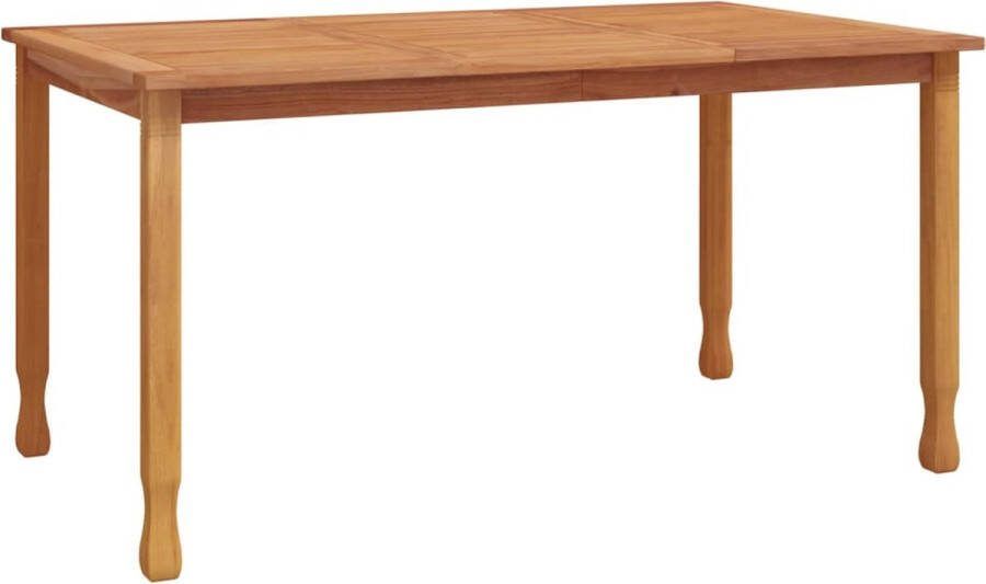 VidaXL Tuintafel 150x90x75 cm massief teakhout