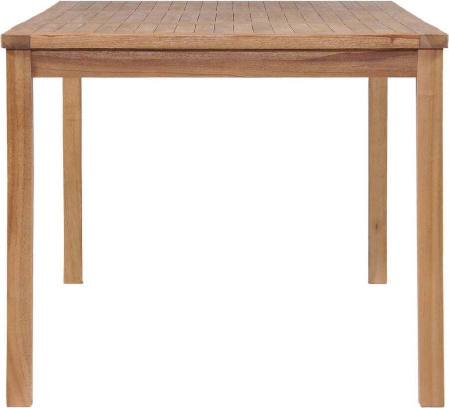 vidaXL Tuintafel 150x90x77 cm massief teakhout